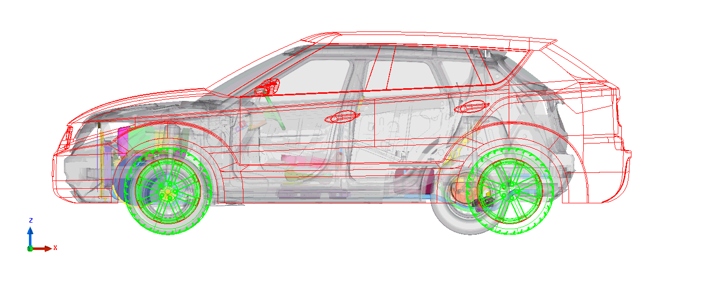 DEP MeshWorks Morphing Europe Simulation CAE France Mesh Meshing Concept Works ConceptWorks Full vehicle morphing
