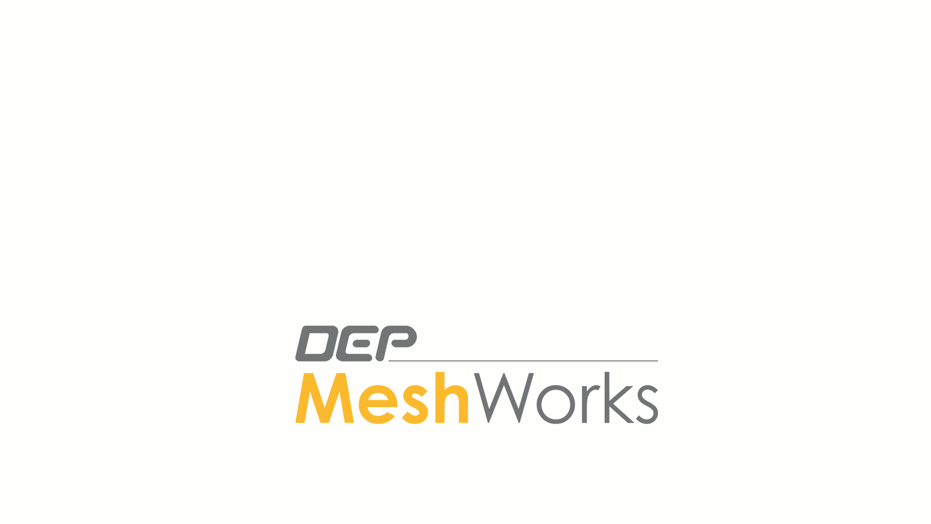 DEP MeshWorks logo surrounded by animations of cutting-edge technologies, showcasing its capabilities in meshing, morphing, AI/ML, and more.