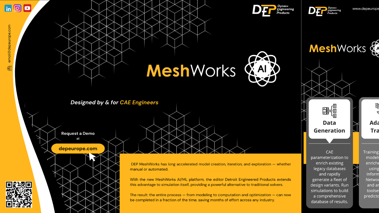 DEP MeshWorks AI/ML Framework Brochure — Artificial Intelligence and Machine Learning in CAE Simulation